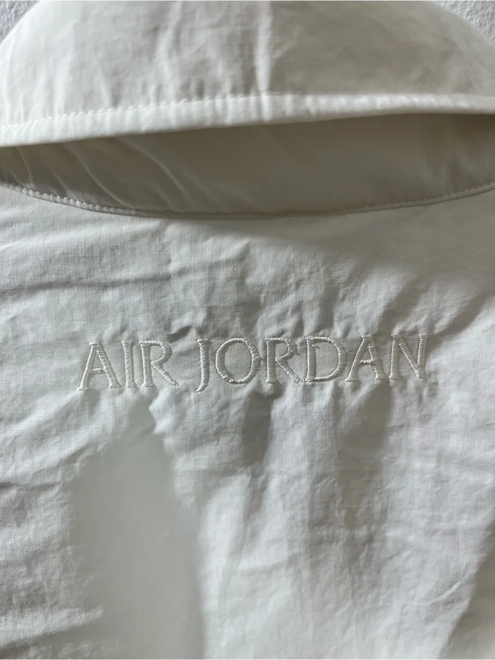 Men's Air Jordan Rain Button Down Jacket Cream Sweater Puffer FV7432-133 Medium